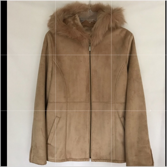 Apostrophe Women’s coat size small/4-6 tan - Picture 1 of 8